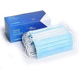 3 PLY BLUE POLY DISPOSABLE MASK 50/BOX