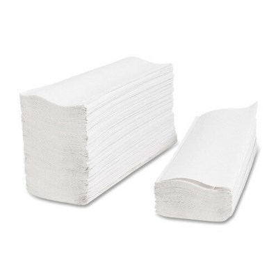 WHITE C-FOLD TOWELS 12 PACKS OF 100 PER