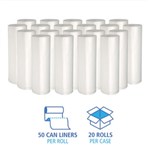 TRASH LINERS 10 GAL 1000/CASE CLEAR
